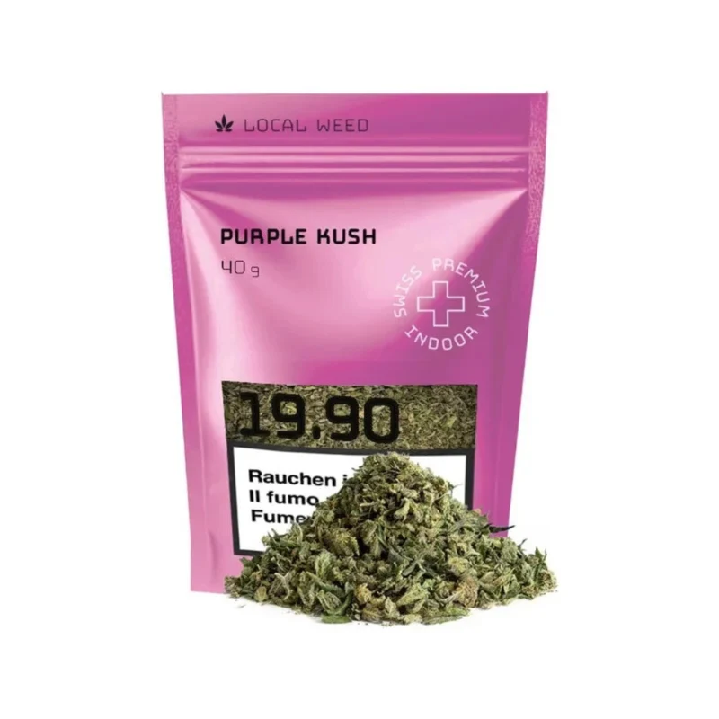 Local Weed Purple Kush Trimm – Indoor CBD Trim 40 g