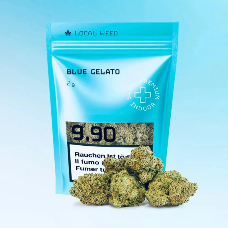 Local Weed Blue Gelato – Indoor CBD Blüten 2 g