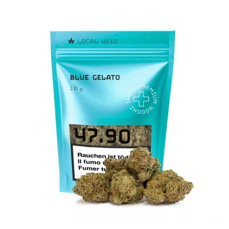 Local Weed Blue Gelato – Indoor CBD Blüten 10 g
