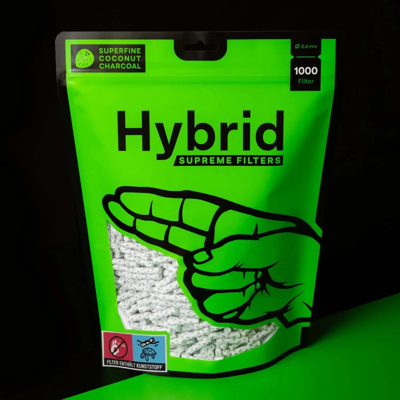 Hybrid Supreme Aktivkohlefilter Ø 6,4 mm – 1000er Refill-Beutel