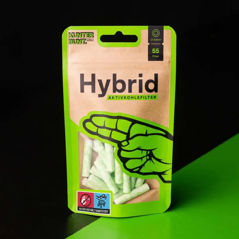 Hybrid Supreme - Aktivkohlefilter - Grün (55 Stk.)