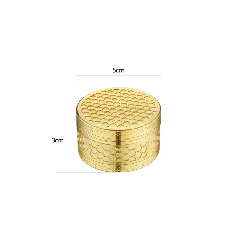 Champ High Golden Honeycomb – Grinder 3-teilig 50 mm