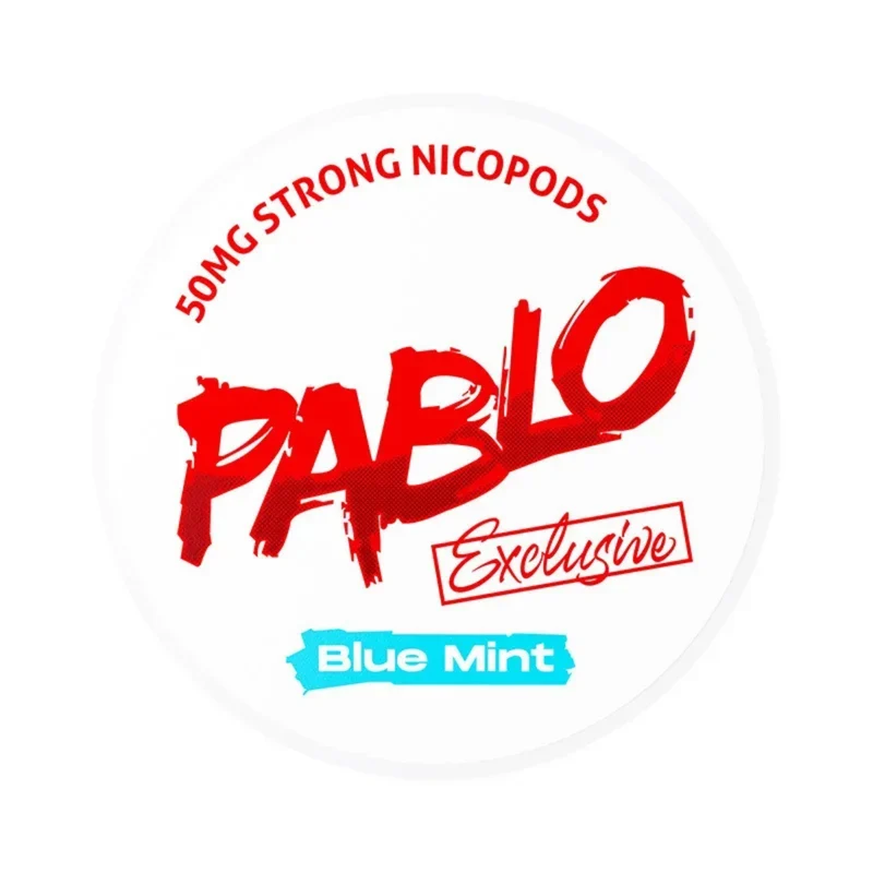 PABLO Exclusive Blue Mint Nikotin Pouches – 50mg/g, 12g Dose