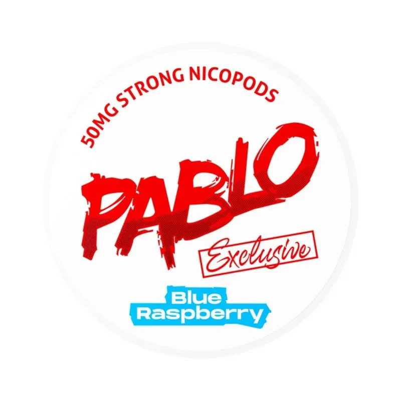 PABLO Exclusive Blue Raspberry Nikotin Pouches – 50mg/g, 12g Dose