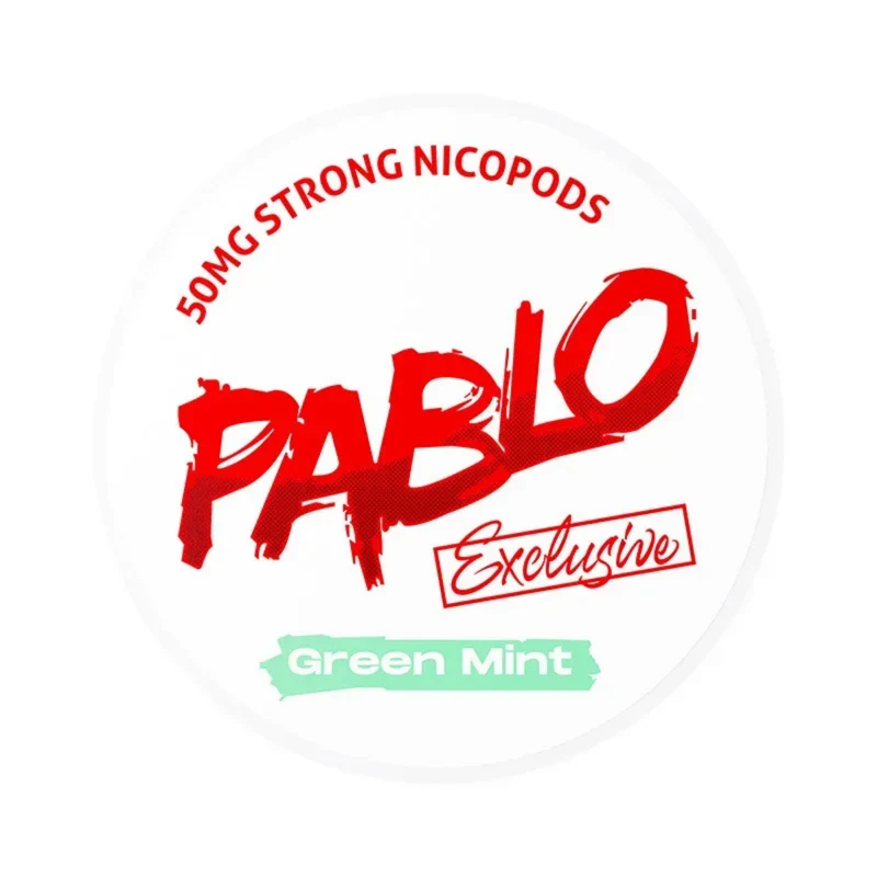 PABLO Exclusive Green Mint Nikotin Pouches – 50mg/g, 12g Dose