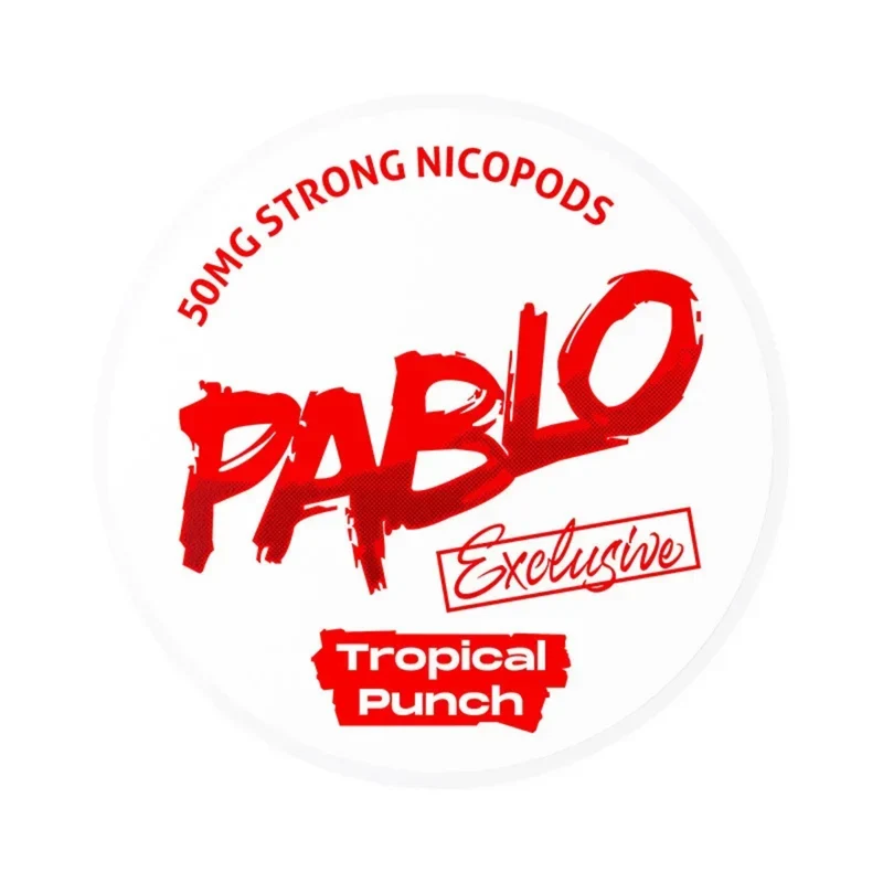 PABLO Exclusive Tropical Punch Nikotin Pouches – 50 mg/g, 12g Dose