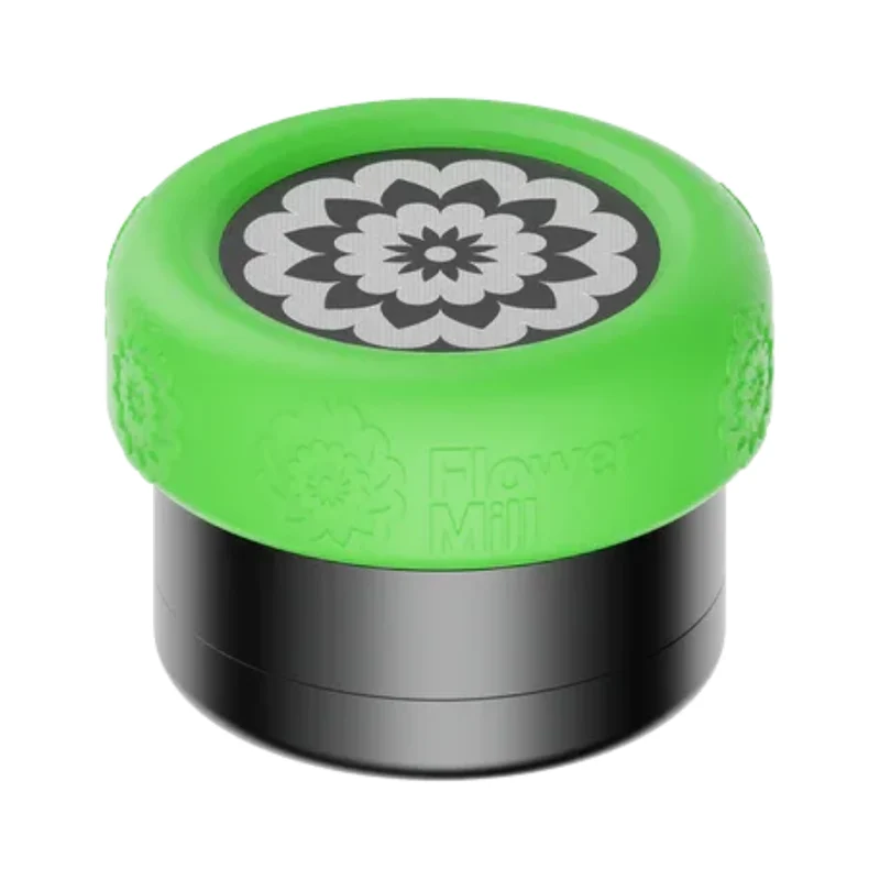 Flower Mill Mill Grip 2.0 Neon Green – Grinder-Grip 55.5 mm