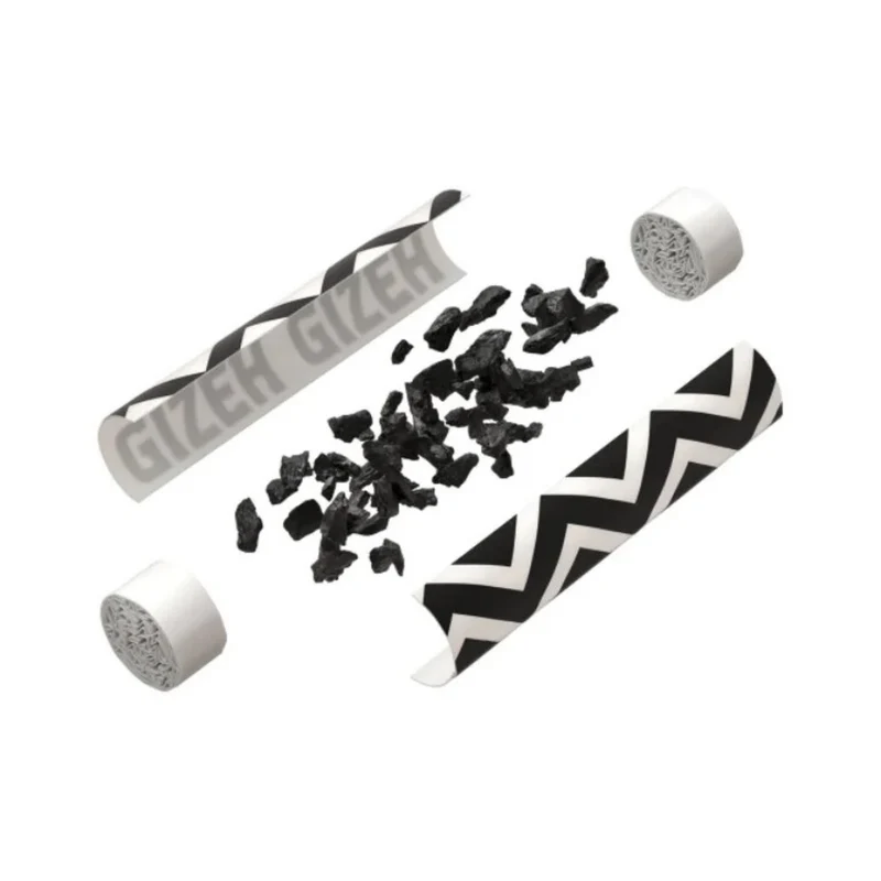 GIZEH ProCell Aktivkohlefilter 6 mm Prism – Bag 200 Stück