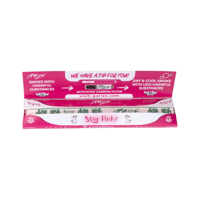 PURIZE King Size Slim Pink Box – Papers 50 x 42 Blatt