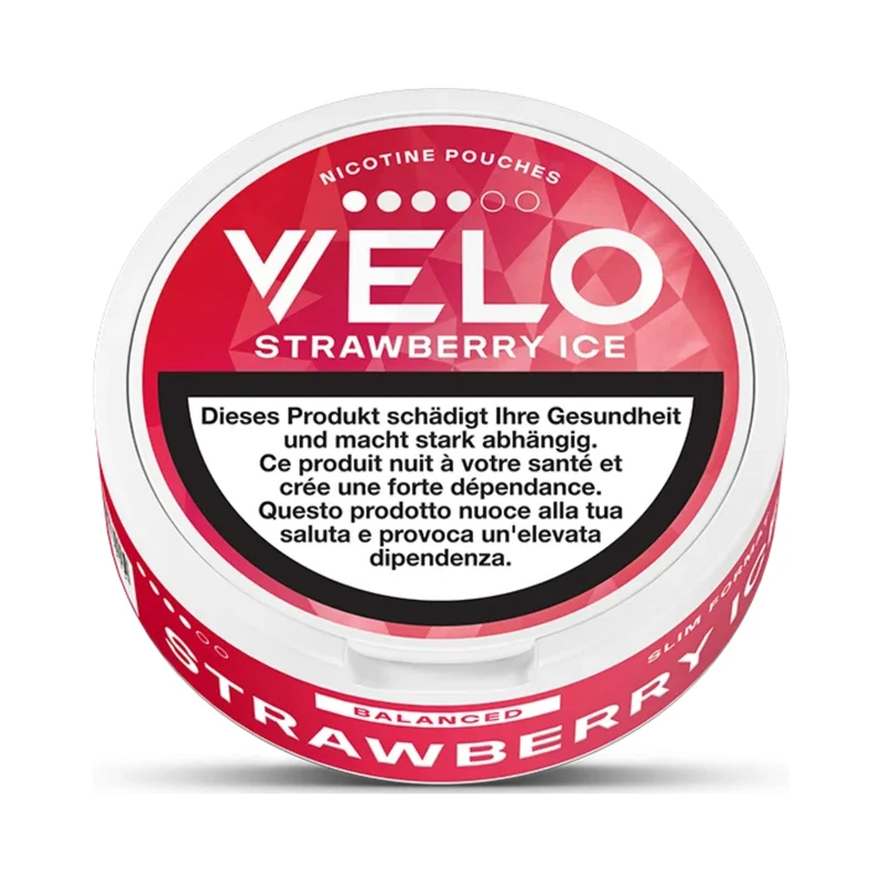 VELO Swiss Edition Strawberry Ice – Snus Pouches Stärke 4/6