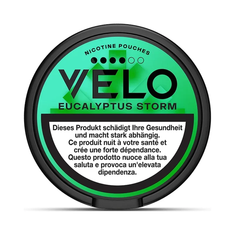 VELO Swiss Edition Eucalyptus Storm – Snus Pouches Stärke 4/6
