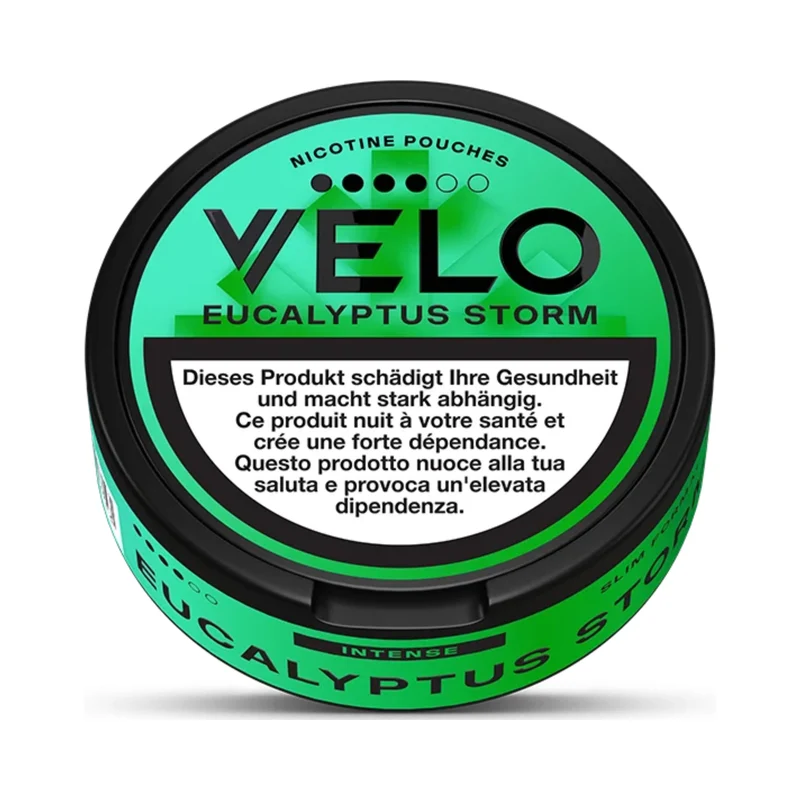 VELO Swiss Edition Eucalyptus Storm – Snus Pouches Stärke 4/6