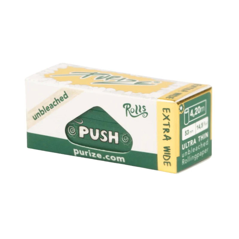 PURIZE Brown Rolls Wide – ungebleichte Roll Paper 4,2 m