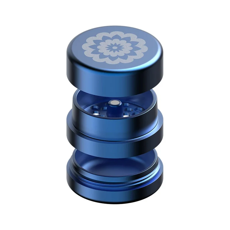 FlowerMill Next-Gen Standard Grinder 2.0" 3-Layers – Blau
