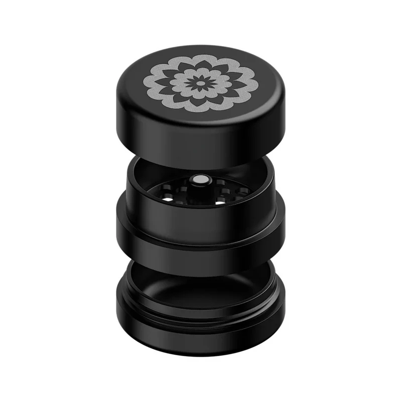 FlowerMill Next-Gen Standard Grinder 2.0" 3-Layers – Schwarz