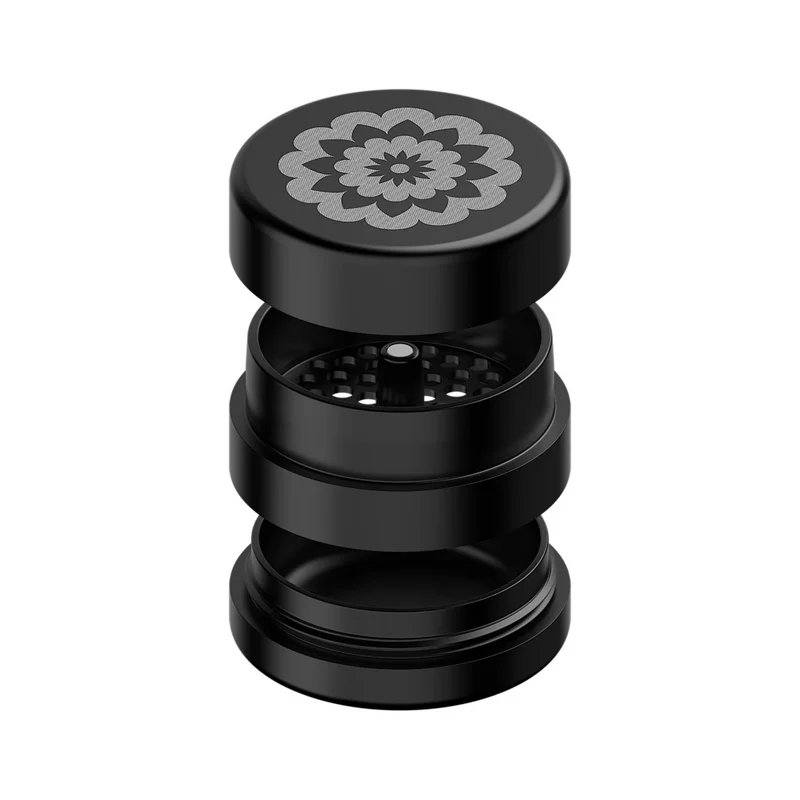 Flower Mill Next-Gen Standard Black – Grinder 64 mm, 3-teilig