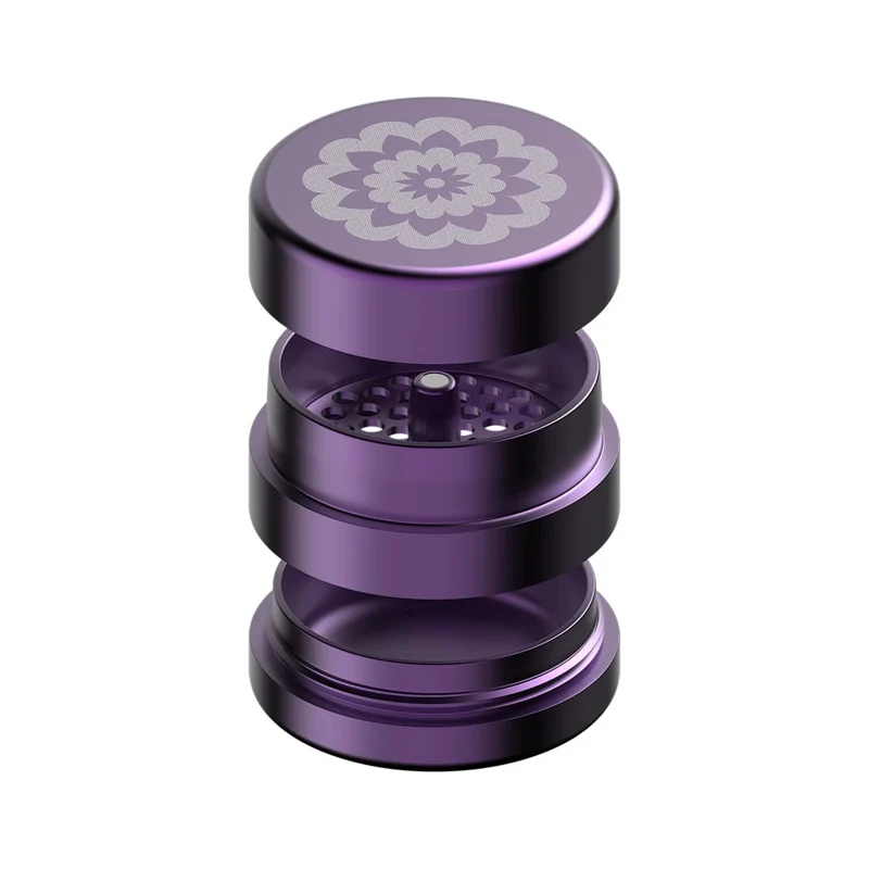 FlowerMill Next-Gen Standard Grinder 2.5" 3-Layers – Purple