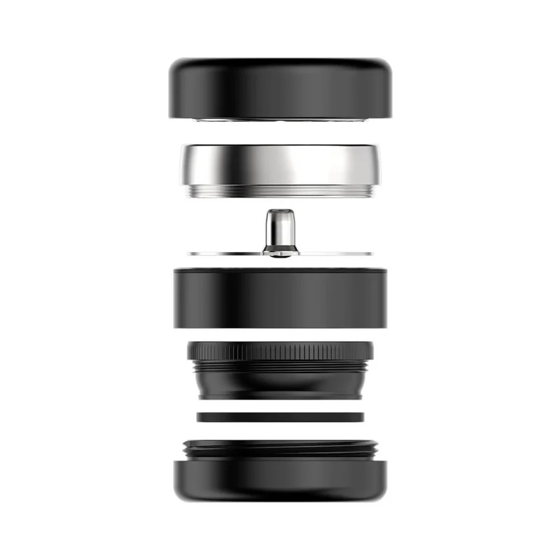 Flower Mill Next-Gen Premium Stainless – Grinder 66 mm, 3-teilig