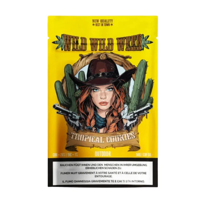 Wild Wild Weed Tropical Cookies – Outdoor CBD Blüten 50g