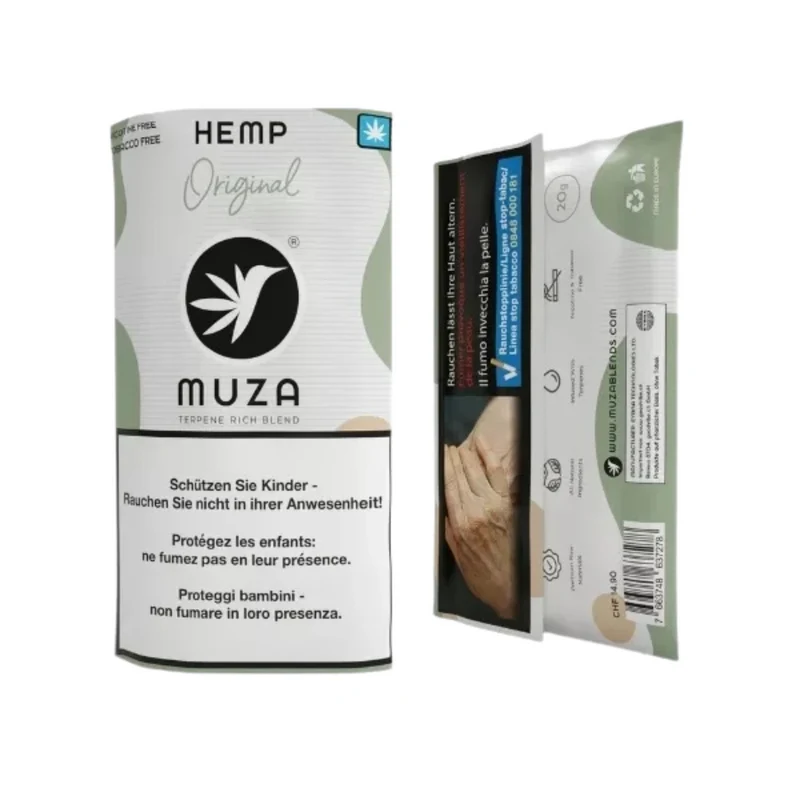 MUZA HEMP Original – Nikotinfreier Tabakersatz 20g