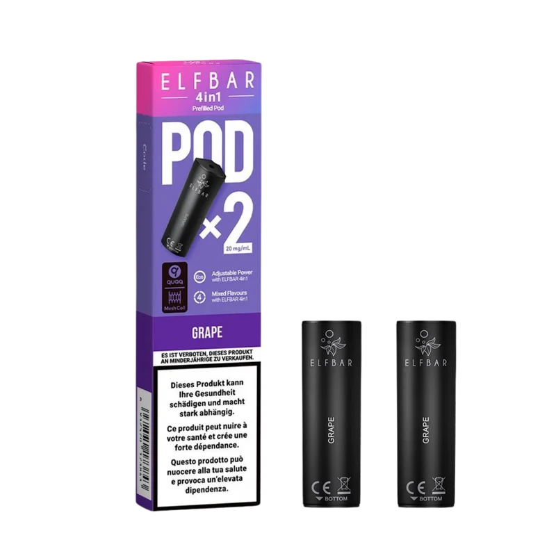 Elf Bar 4in1 Pod Grape – Liquid Pods 2x 2 ml