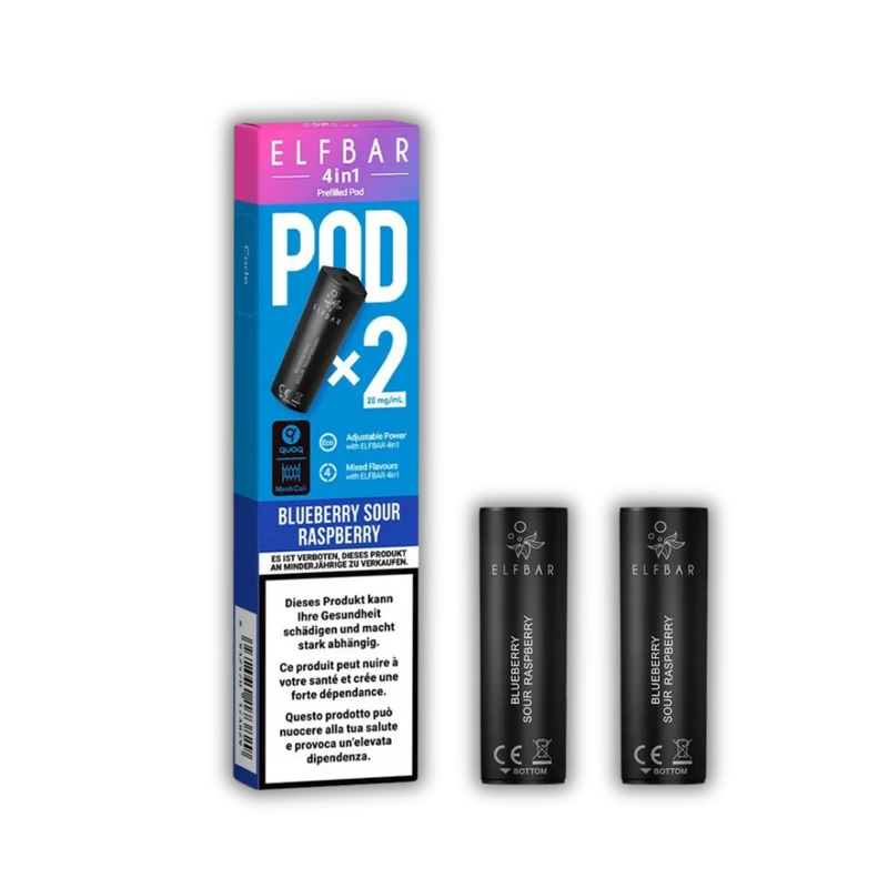 Elf Bar 4in1 Pod Blueberry Sour Raspberry – Liquid Pods 2x 2 ml