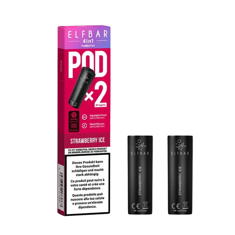 Elf Bar 4in1 Pod Strawberry Ice – Liquid Pods 2x 2 ml