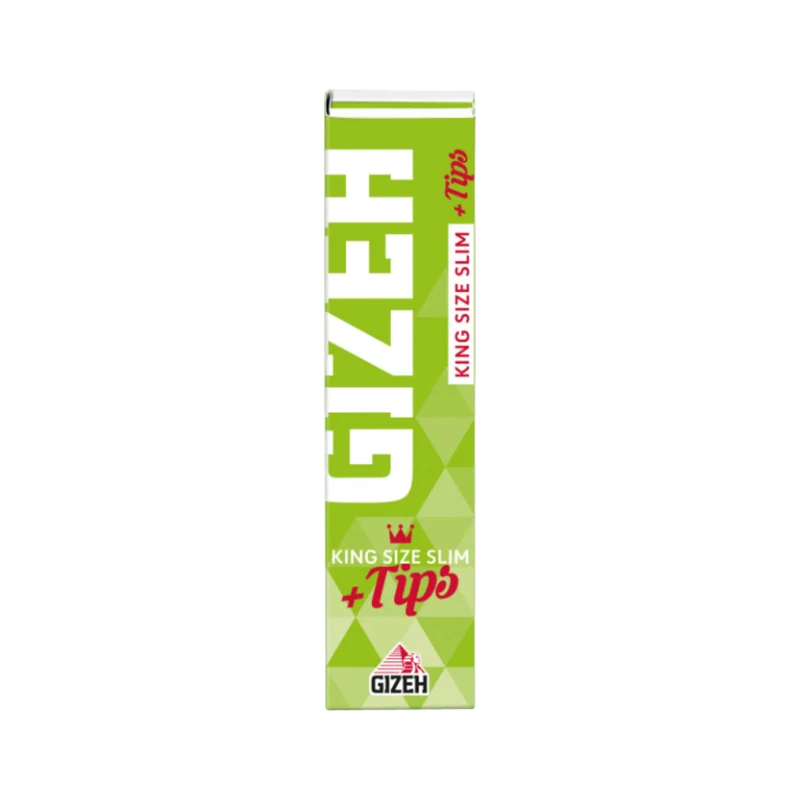 GIZEH King Size Slim Papers Super Fine – 34 Blatt + 34 Tips