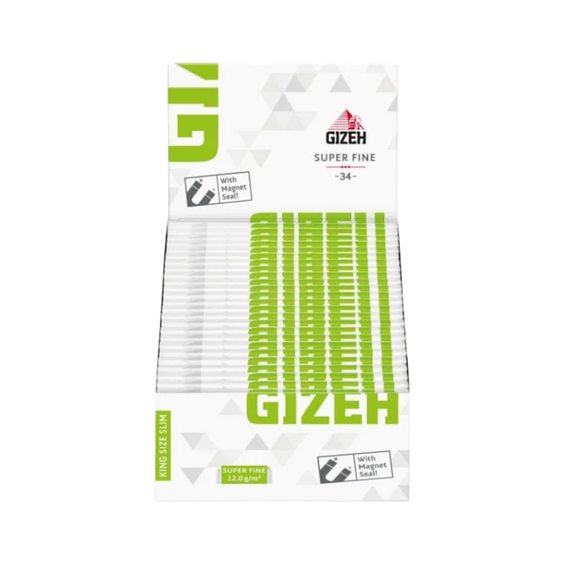 GIZEH King Size Slim Papers Super Fine – 34 Blatt