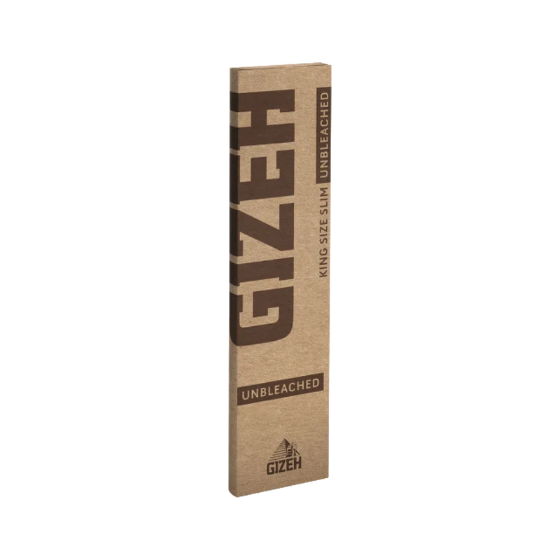 GIZEH Unbleached King Size Slim Papers + Tips – 34 Blatt
