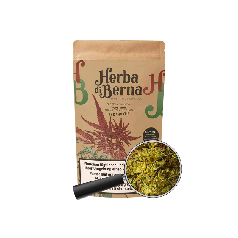 Herba di Berna Watermelon – Outdoor CBD Blüten, 45g