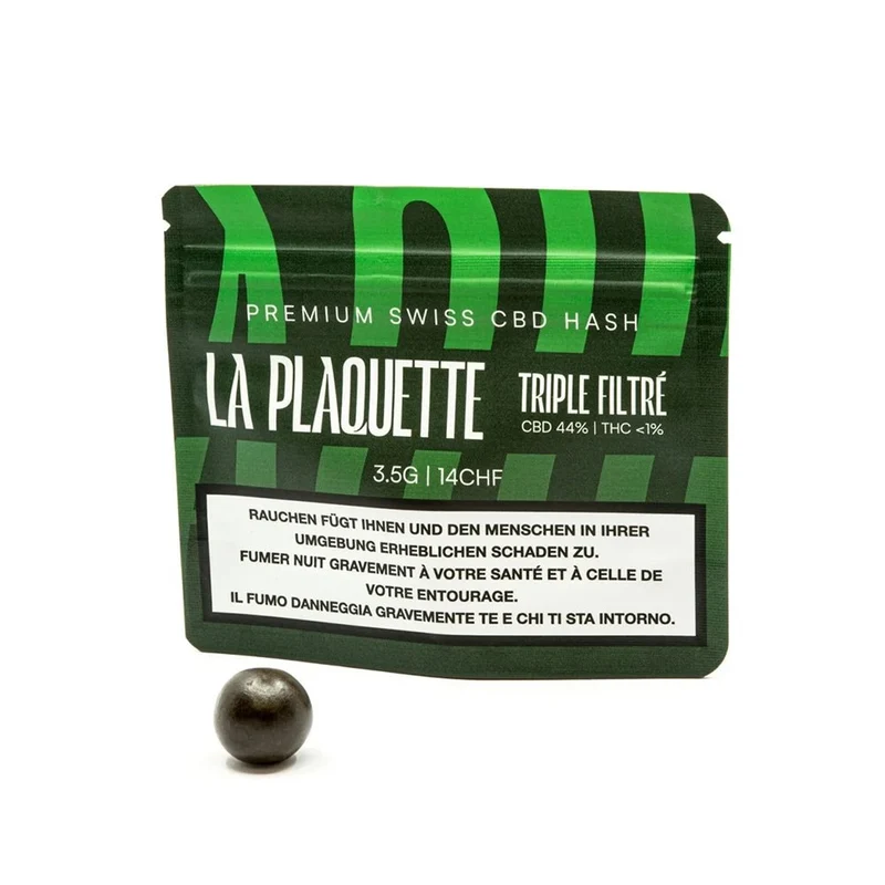 La Plaquette Triple Filtré – CBD Hash 3.5 g