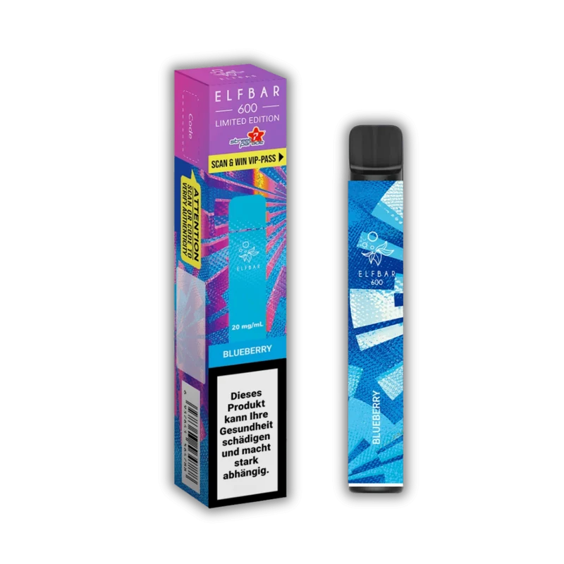 Elf Bar 600 Streetparade Blueberry – Einweg Vape 20 mg/ml