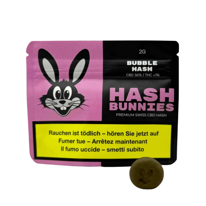 Hash Bunnies Bubble Hash – Premium Swiss CBD Hash 2g