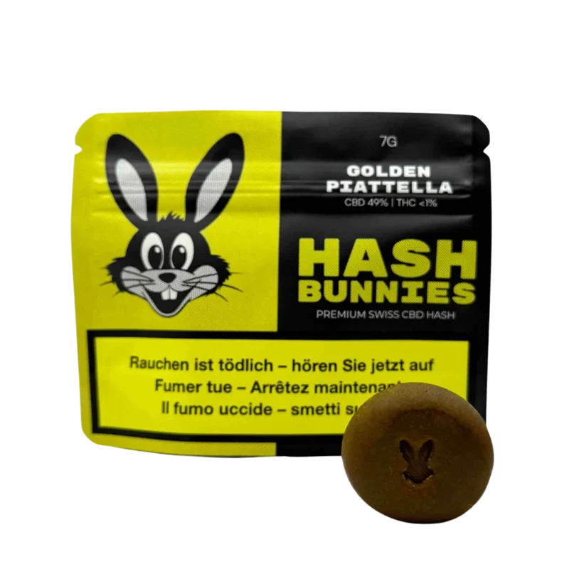 Hash Bunnies Golden Piatella – Swiss CBD Hash 7 g