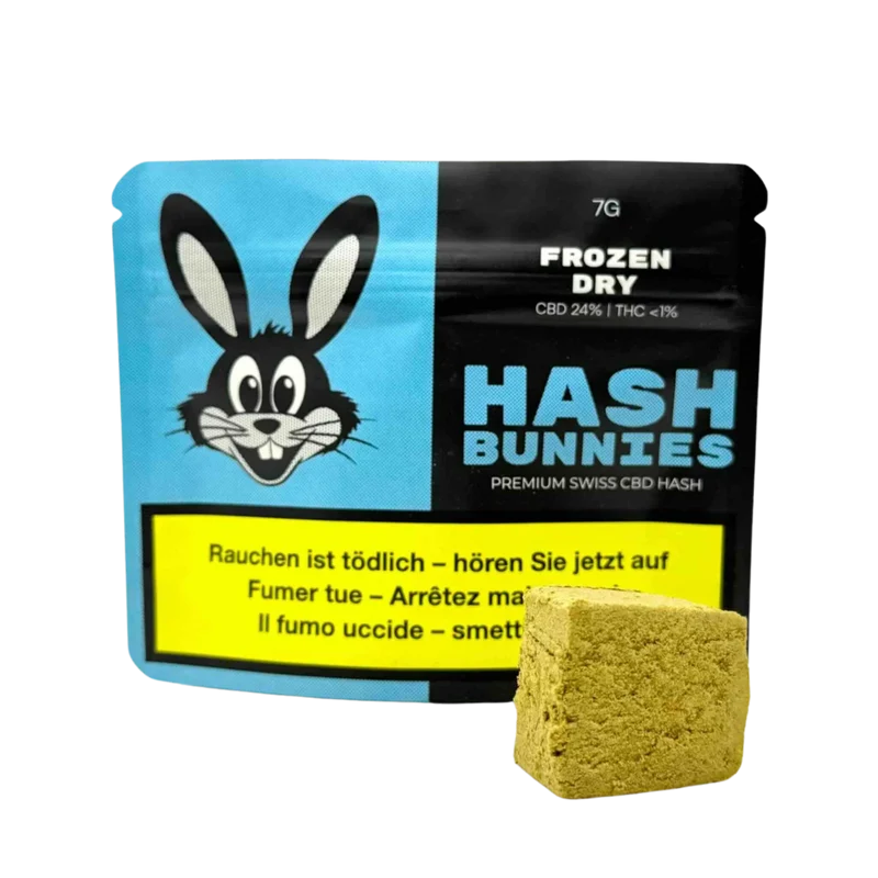 Hash Bunnies Frozen Dry – Premium Swiss CBD Hash 7g