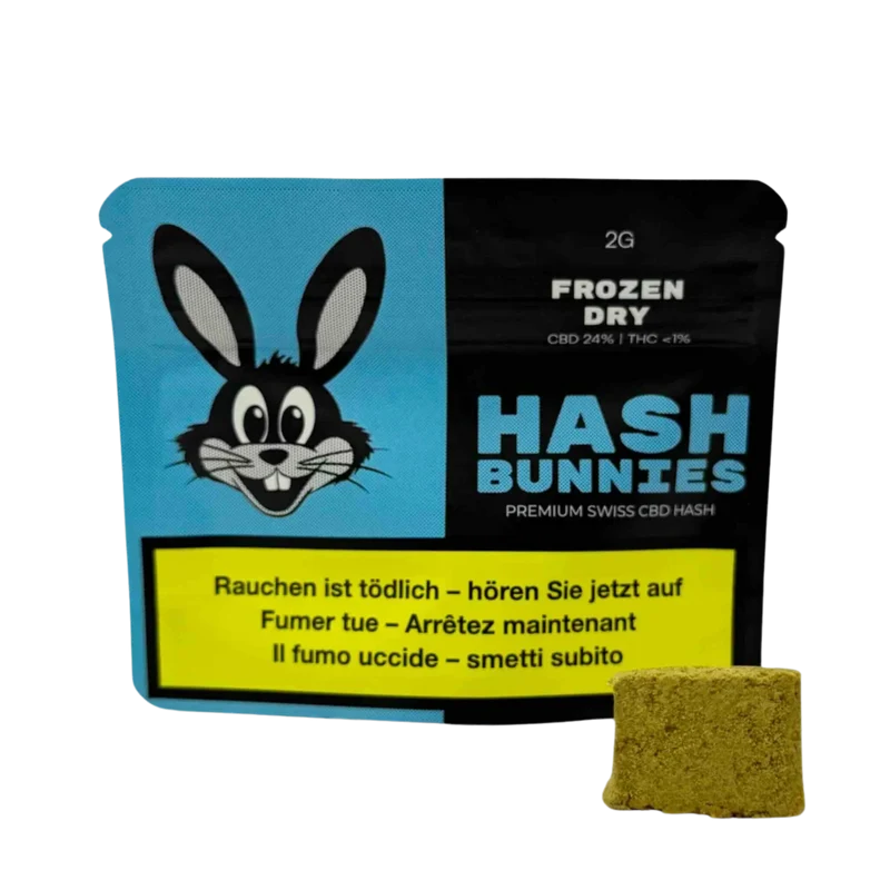 Hash Bunnies Frozen Dry – Premium Swiss CBD Hash 2g