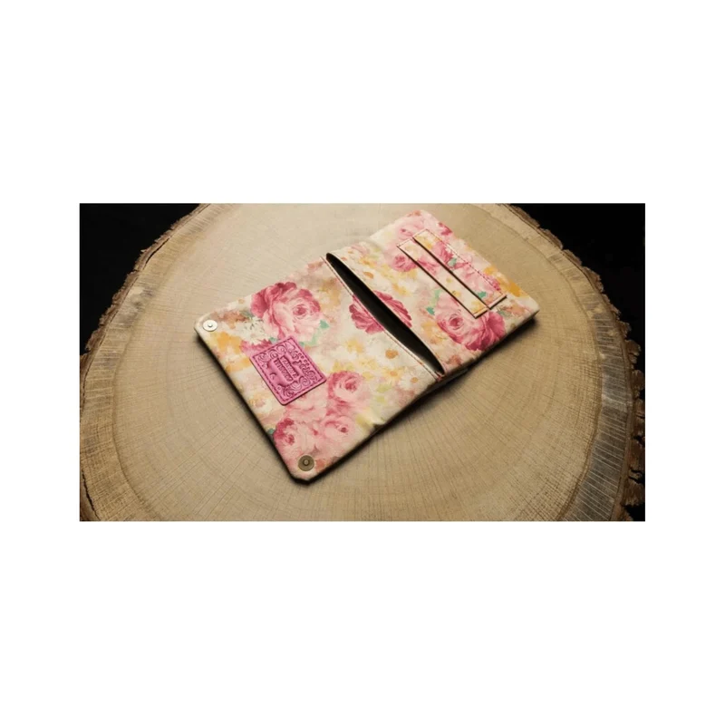 Kavatza Tabaktasche Summerflower – Kunstleder Rose