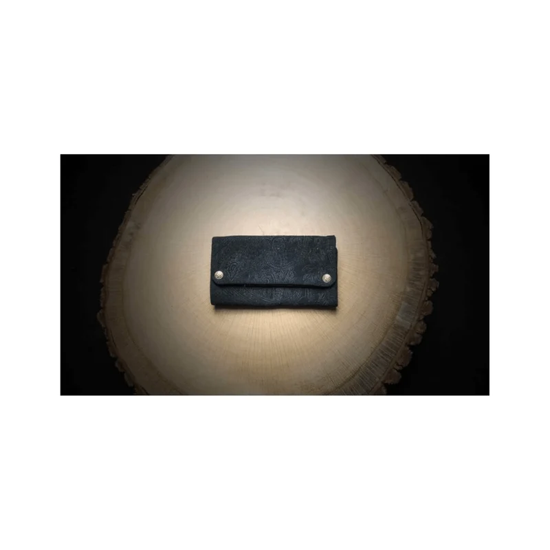 Kavatza Tabaktasche Suede Ethnic – Leder Schwarz