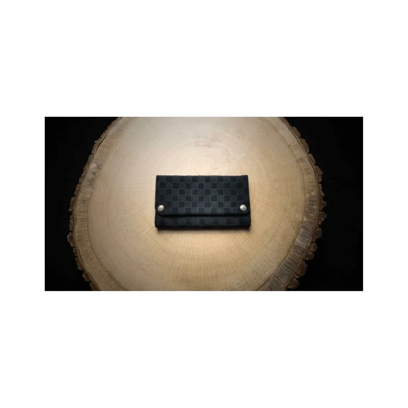 Kavatza Tabaktasche Checkmate – Leder Schwarz