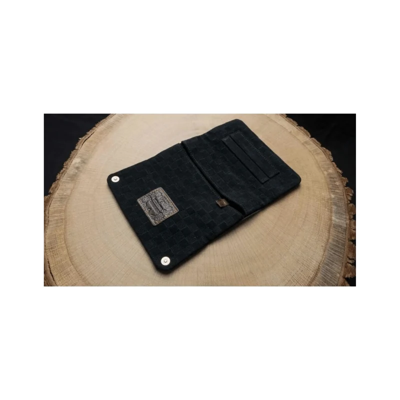 Kavatza Tabaktasche Checkmate – Leder Schwarz