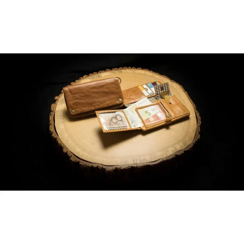 Kavatza Tabak Portemonnaie gross Tabba Classic – Rindsleder
