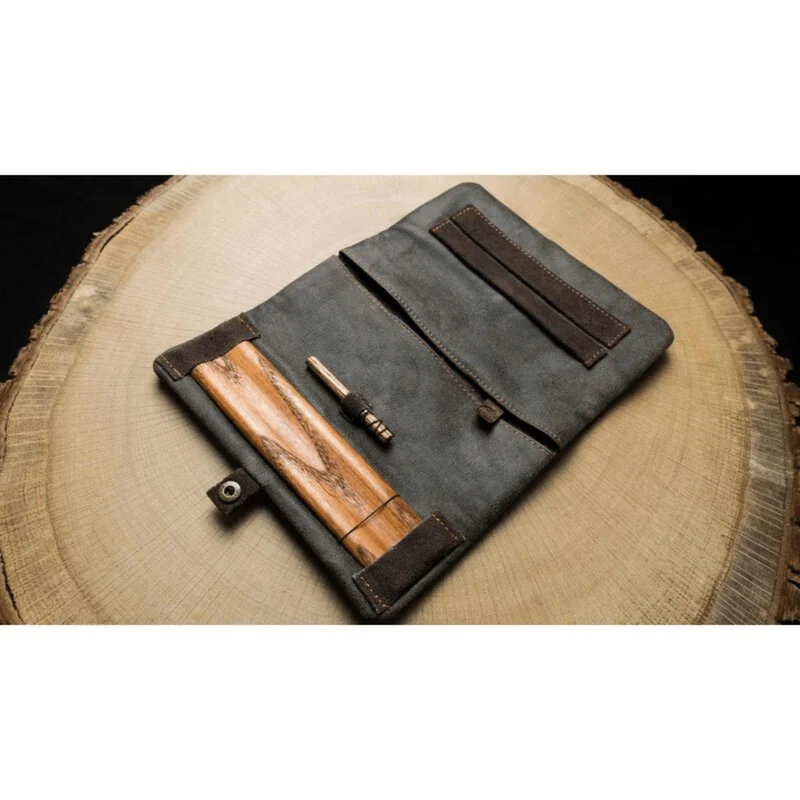 Kavatza Joint Tasche Patchwork Earth – Leder Dunkelbraun