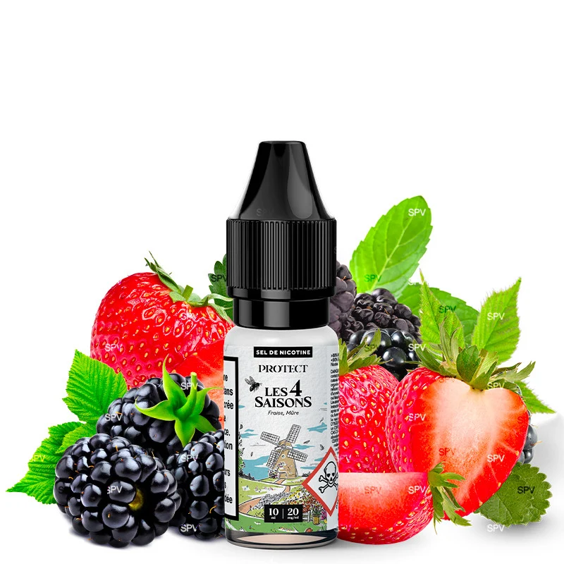 Protect - Brombeere Erdbeere Nikotinsalz - Les 4 Saisons Frühling | 10 ml