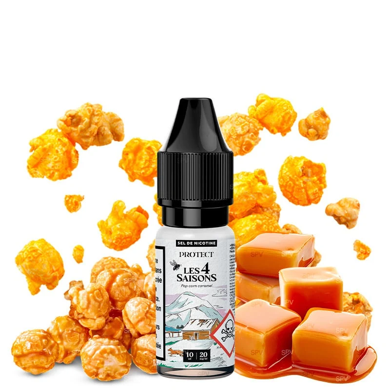 Protect - Popcorn Karamell Nikotinsalz - Les 4 Saisons Winter | 10 ml