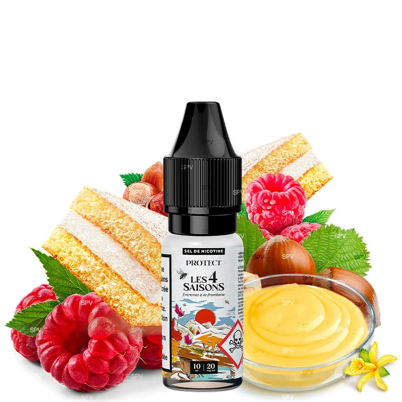Protect - Himbeer-Dessert Nikotinsalz - Les 4 Saisons Herbst | 10 ml