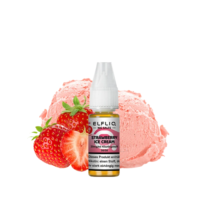 ELFBAR ELFLIQ - Strawberry Ice Cream (10ml / 20mg)