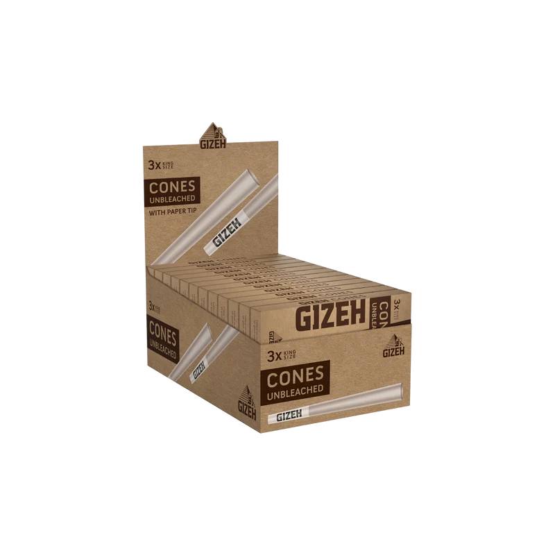GIZEH UNBLEACHED - Cones + Tip