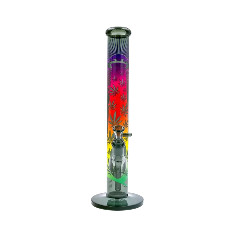 FireFlow & BlackLeaf UFO Gradient – Glas Bong, 40 cm × 5.1 cm