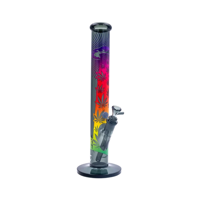 FireFlow & BlackLeaf UFO Gradient – Glas Bong, 40 cm × 5.1 cm